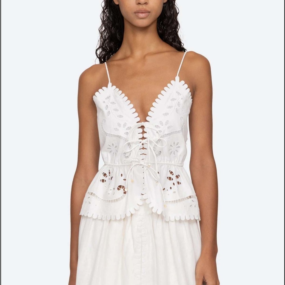 Sea New York Liat Cami Top in White